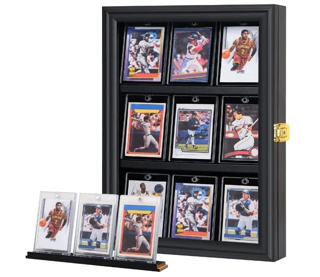 BASEBALL CARD DISPLAY Case Graded Sports Card Display Frame Holds