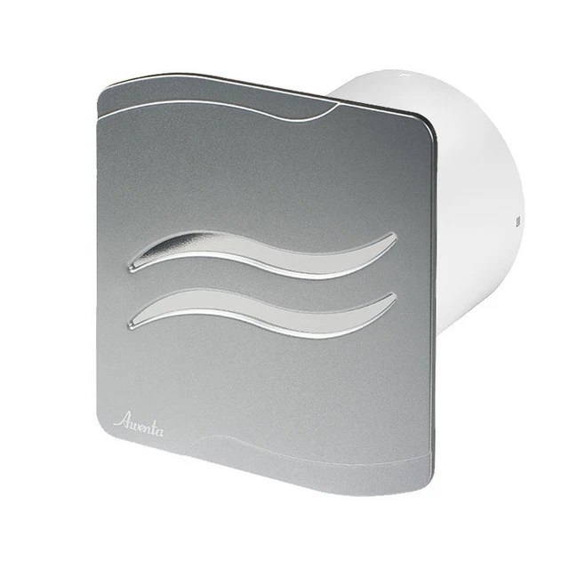 BATHROOM EXTRACTOR FAN 100mm with Timer Humidity Sensor Satin Chrome