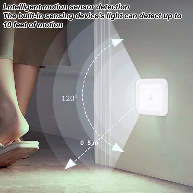 6 LED MOTION Sensor Light PIR Wireless Night Lighting Battery