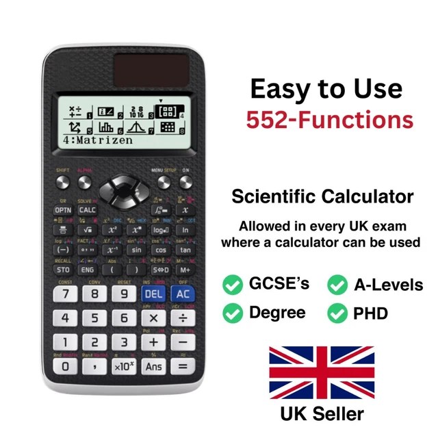SCIENTIFIC CALCULATOR CLASSWIZ Fx991ex 552 Features Advanced Functions
