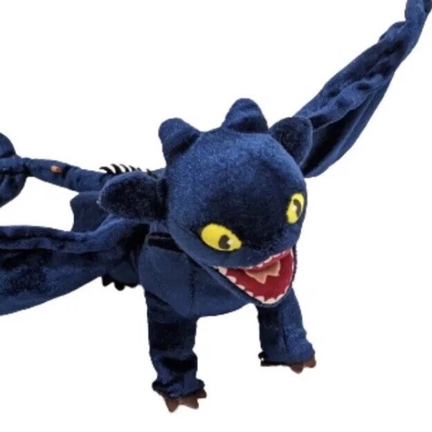 HOW TO TRAIN Your Dragon Toothless Night Fury Plush Soft Toy Figure