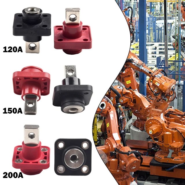 BLACK+RED COLOR BATTERY Connector High Conductivity Energy Storage