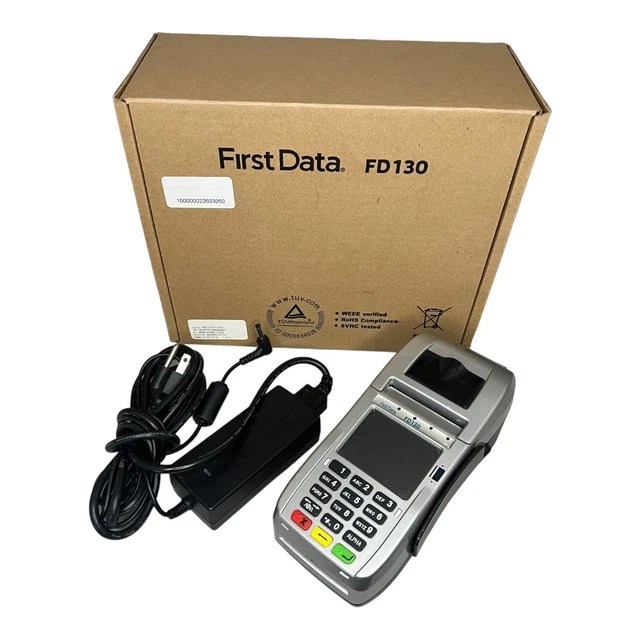 FIRST DATA FD130 Duo Credit/Debit Card Machine POS Terminal 27.99