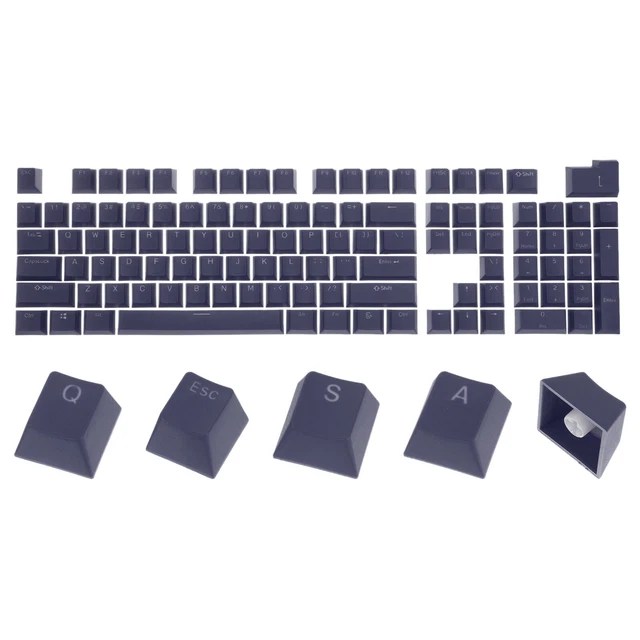 104 KEY PBT Keycap Set OEM Profile for Mechanical Keyboard, Steel Blue
