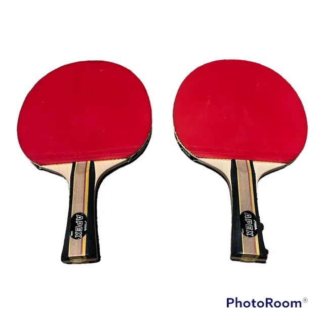 2 X STIGA Apex Table Tennis Racket Ping Pong Paddle Rubber Blade WRB