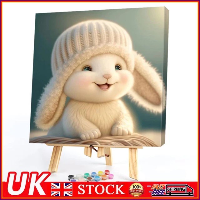WHITE RABBIT OIL Paint By Numbers Kit DIY Acrylic Painting Frameless