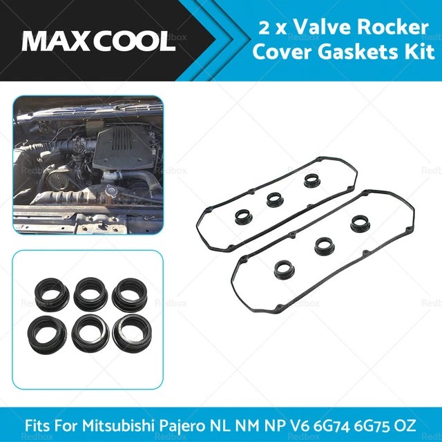 2 VALVE ROCKER Cover Gaskets Kit Fit For Mitsubishi Pajero NL NM NP V6