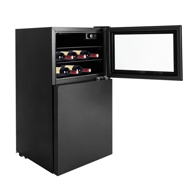 CONSTANTTEMPERATURE DUALZONE MINI Fridge Freestanding With Soft LED