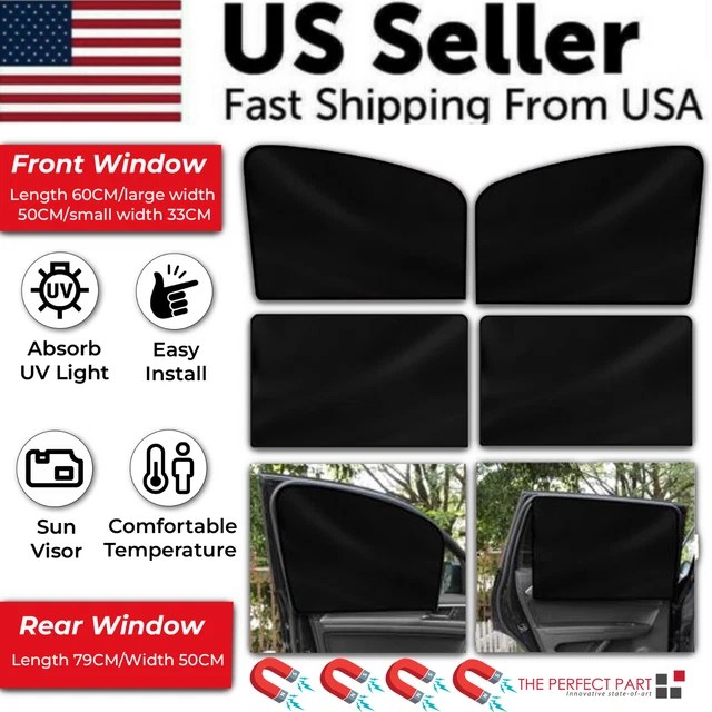 4X CAR Side Front Rear Window Sun Shade Cover Mesh Shield UV