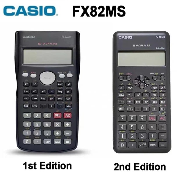 CASIO FX82MS SCIENTIFIC Calculator 12 Digit 240Functions Stat Data