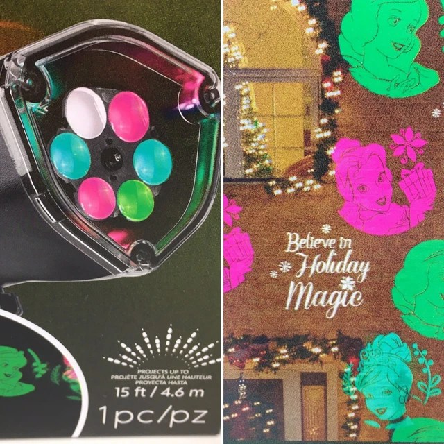 DISNEY HOLIDAY MAGIC Princess LED Christmas Light Projector LightShow