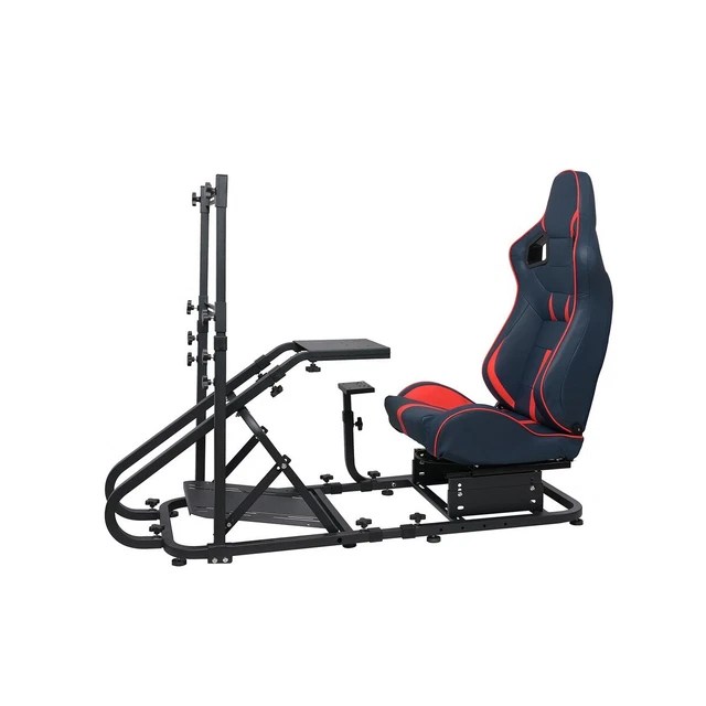 SIMULATOR COCKPIT RACING Seat Gaming Chair Set Steering Wheel Stand for