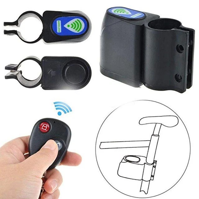 SMART WIRELESS REMOTE Control Bike Alarm Vibration Sensor Bicycl Lock