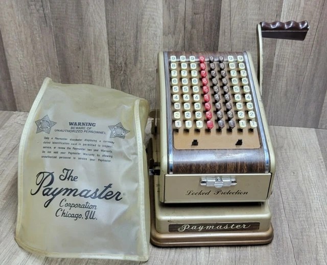VINTAGE PAYMASTER SERIES 7000 Check Writing Machine Check Ribbon Writer