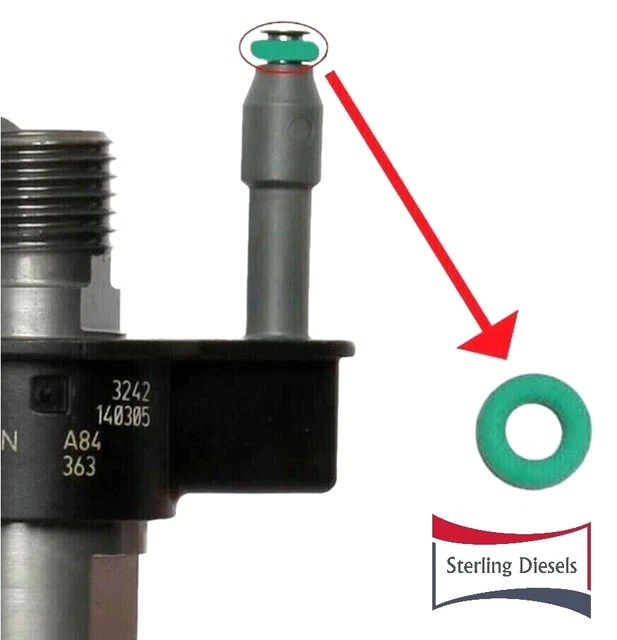 4 X FUEL Injector LeakOff Return Pipe Seals / Oring for Piezo