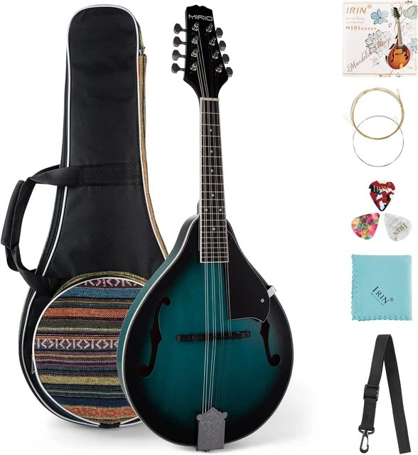 MANDOLINS INSTRUMENTS, a Style Mandolin 8 String Mahogany Green