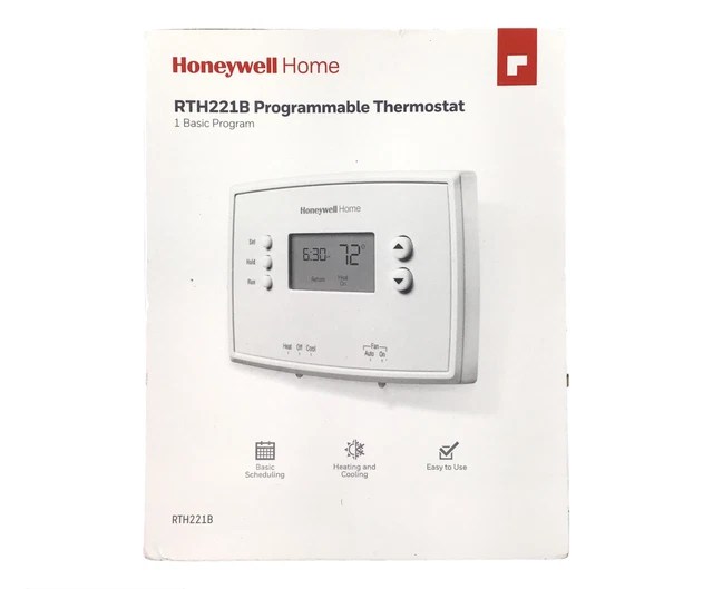 HONEYWELL HOME RTH221B Programmable Thermostat, One Basic Program