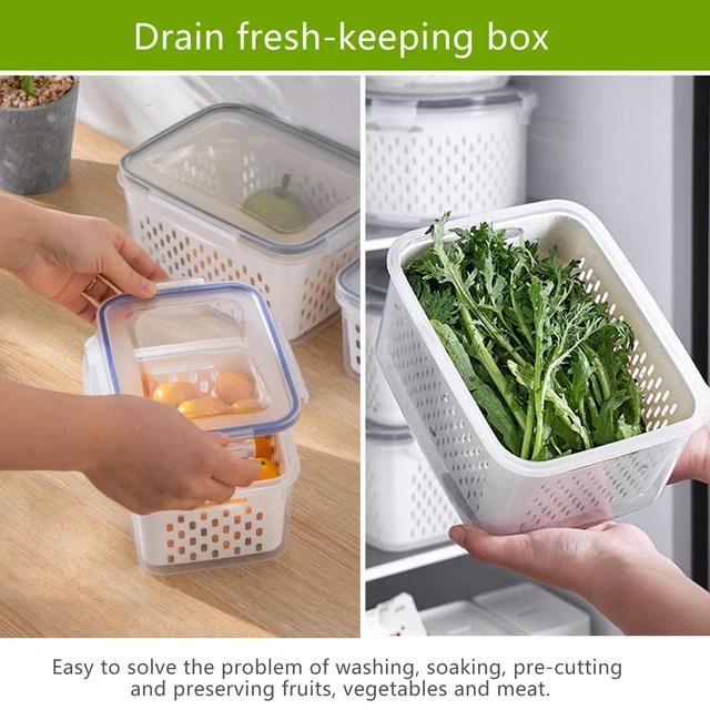 B FOOD STORAGE Container Produce Saver Container for Fruit Vegetable