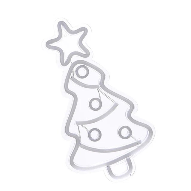 LED CHRISTMAS TREE Neon Light USB/battery Powered Creative Design £24.