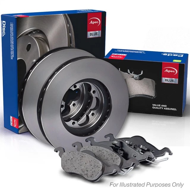 GENUINE APEC FRONT Brake Discs & Pads Set Vented for MercedesBenz Vito