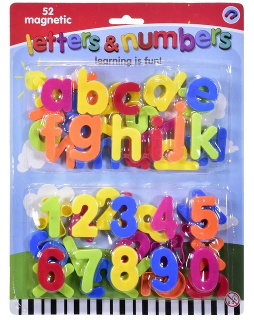 52PC LARGE Letters Alphabet & Numbers Fridge Toys Kids
