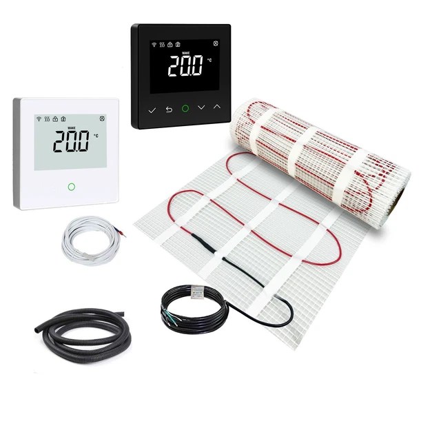 200W PER M2 Electric Underfloor Heating Mat Kit for Tiles, Ceramic