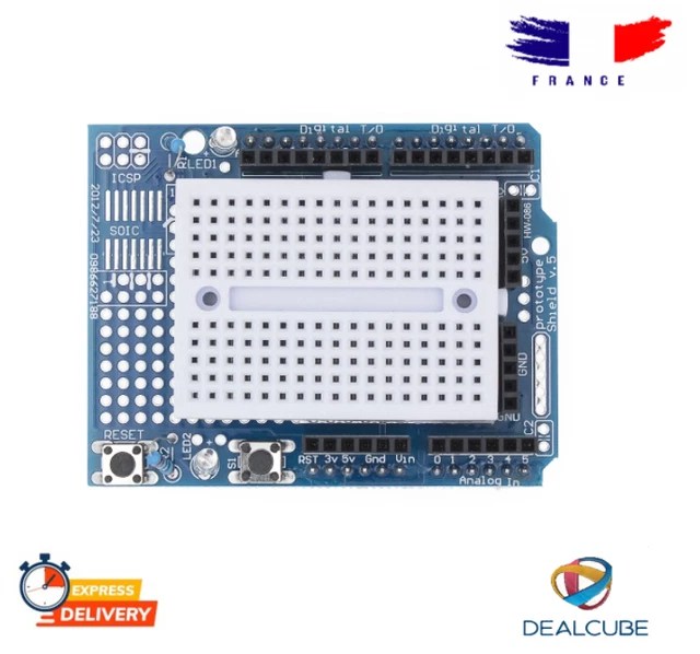PROTOTYPE PROTO SHIELD V5 Prototyping Board Arduino Uno carte d