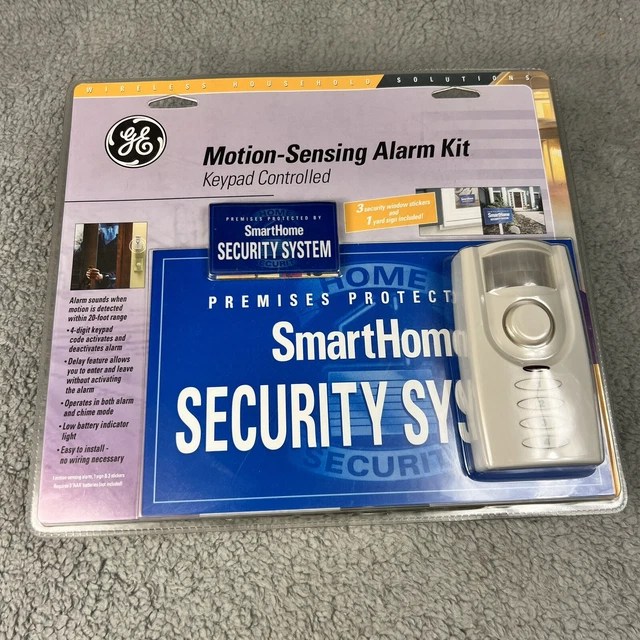 GE MOTION SENSING Alarm Kit Keypad Controlled Smart Home Security