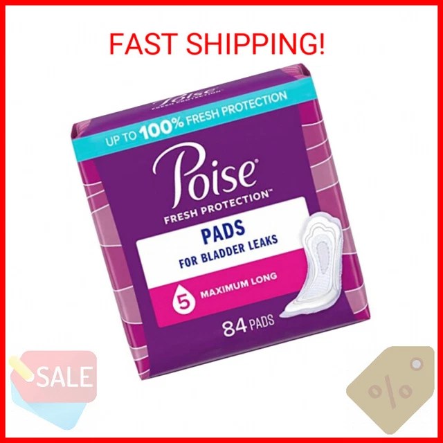 POISE INCONTINENCE PADS & Postpartum Incontinence Pads, 5 Drop Maximum