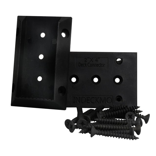 DECK RAILING BRACKET Connectors, 2x4 Brackets for Railing Wood Lumber