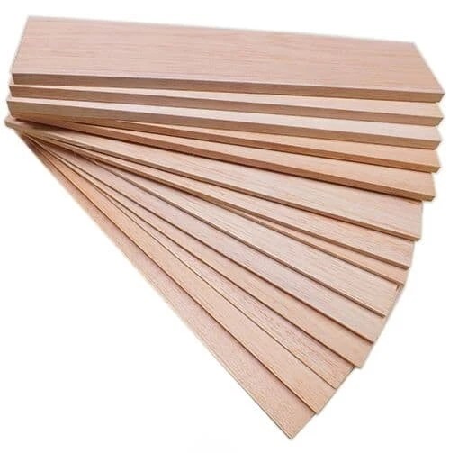 BALSA WOOD SHEET Wide Model Making Architect Arts Crafts 450mm Long x