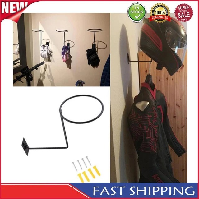 SIMPLE WALL MOUNTED Display Rack Space Saver Bike Motorcycle Hats
