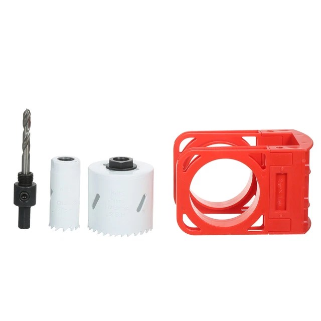 LOCK INSTALLATION KIT with Guide Template for Wood Doors D4Q6 20.71 PicClick