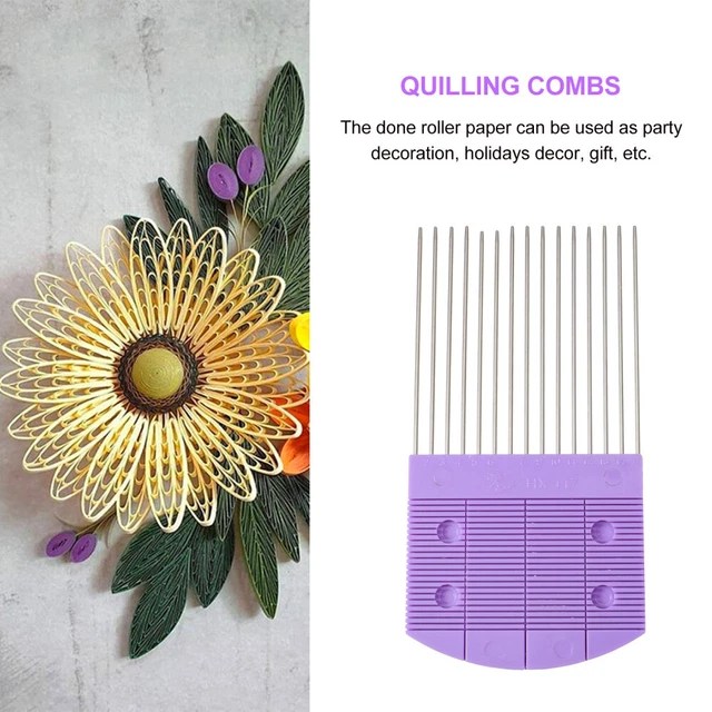 2 PCS PAPER Carding Device Quilling Combs Craft Tools Upholstery
