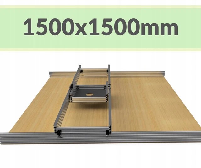 ROUTER SURFACING JIG Sled Linear Rail Router Milling EUR 650,87