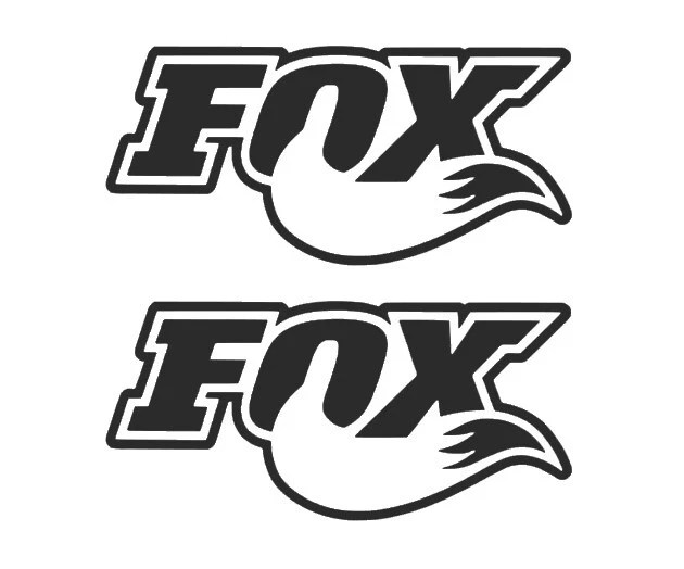 FOX RACING SHOX Logo Vinyl Decal Sticker Set Pair You Select Size and