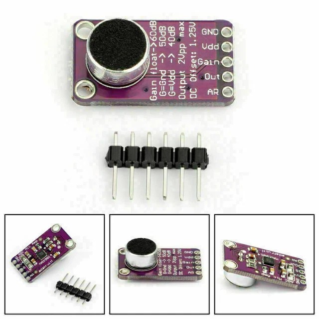 MAX9814 ELECTRET MICROPHONE Amplifier Module Auto Gain Control For