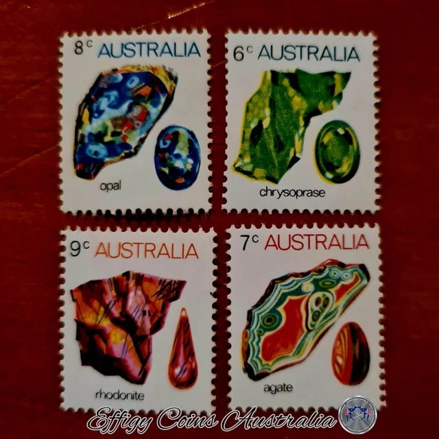 1973 GEMSTONES DEFINITIVE First Issue 6c 7c 8c 9c Rare Minnig Stamps MUH Rare 7.95 PicClick