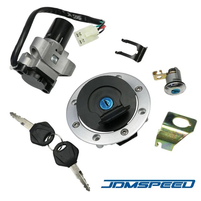 IGNITION SWITCH LOCK & Fuel Gas Cap Key Set Kit For Suzuki GS500 2001