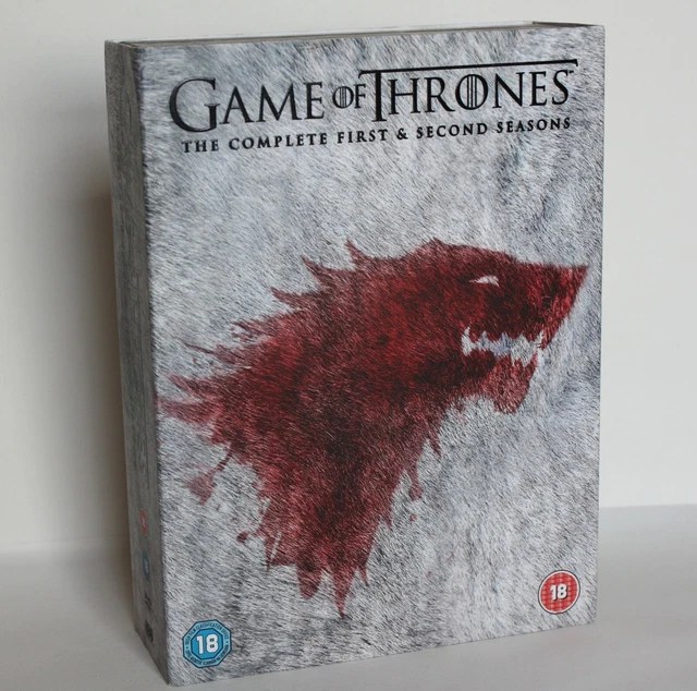 GAME OF THRONES The Complete First And Second Seasons DVD Box Set 8.95