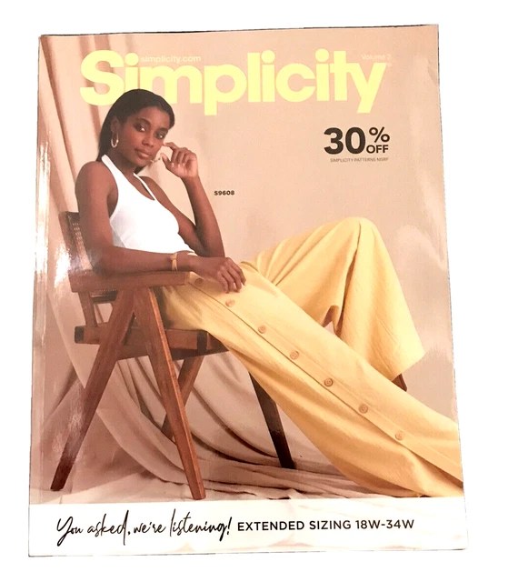 SIMPLICITY PATTERN COUNTER Book Catalog Sewing Pattern Directory Volume