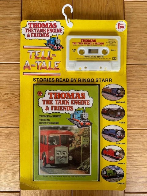 THOMAS THE TANK Engine Tell A Tale Ringo Starr Book & Audio Cassette