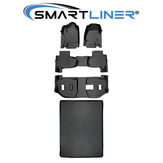 SMARTLINER CUSTOM FIT Floor Mats 3 Rows &Cargo Liner 20152020 Suburban