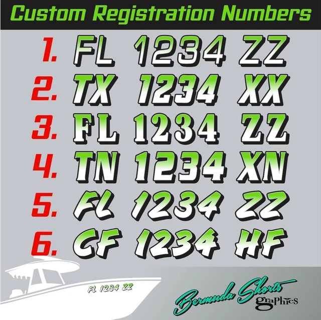 Custom Boat Pwc Registration Number Decals Stickers vrogue.co