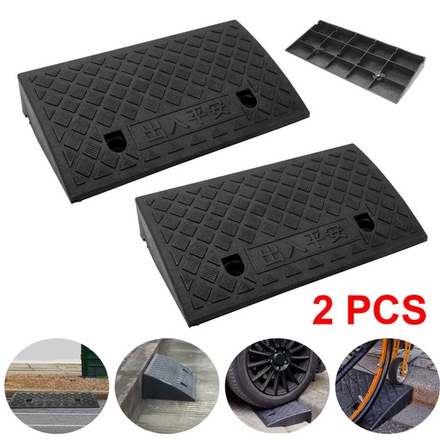 KERB ACCESS RAMPS Rubber Threshold Ramp Car Caravans Wheelchair Scooter