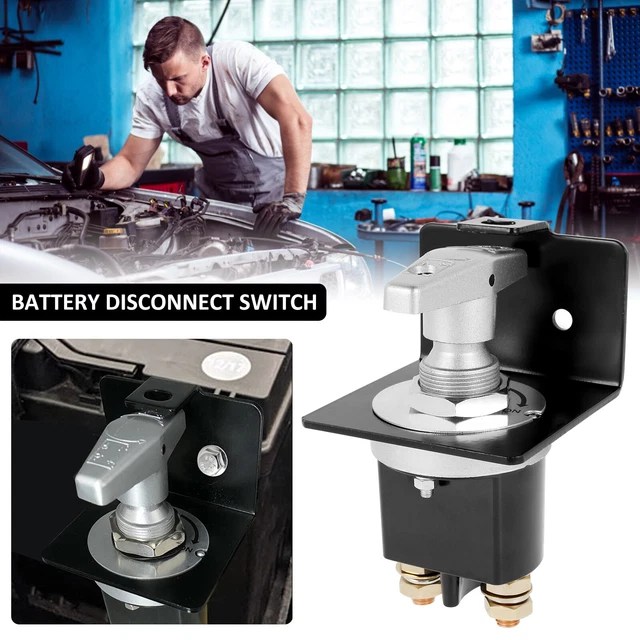 BATTERY DISCONNECT SWITCH with Lockout Plate 12V36V Battery Kill