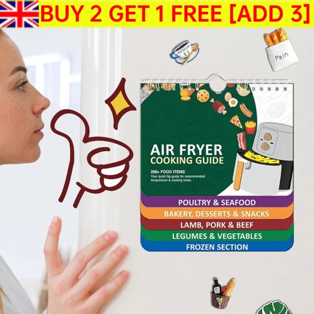 AIR FRYER CHEAT Sheet Frying Quick ReferenceGuide Cooking