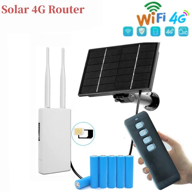 4G ROUTER WIFI Wireless Outdoor Battery Solar Powerd IP Camera Home