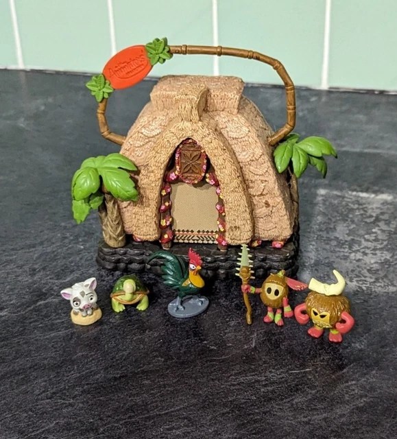 DISNEY STORE ANIMATORS Collection Littles Mini Playset Moana House