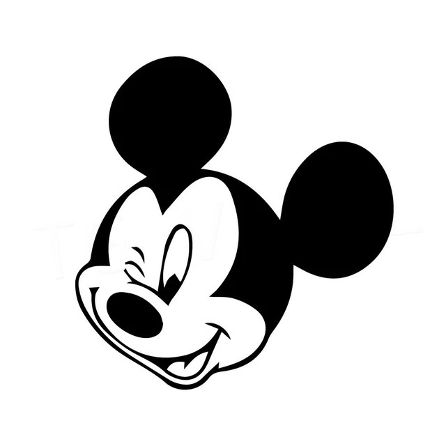 5& WINKING MICKEY Vinyl Decal Sticker Car Window Laptop Mouse Disney £3